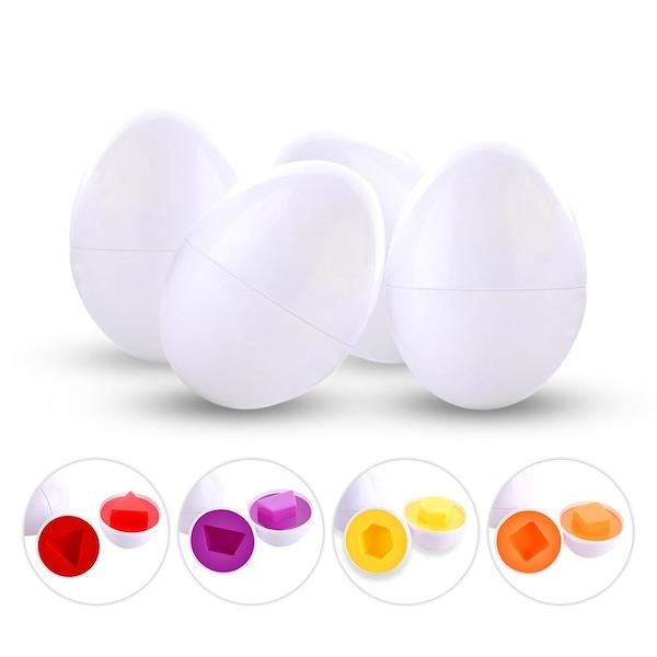 Jeu de 6 œufs Colorés Encastrables • Le meilleur de Aliexpress